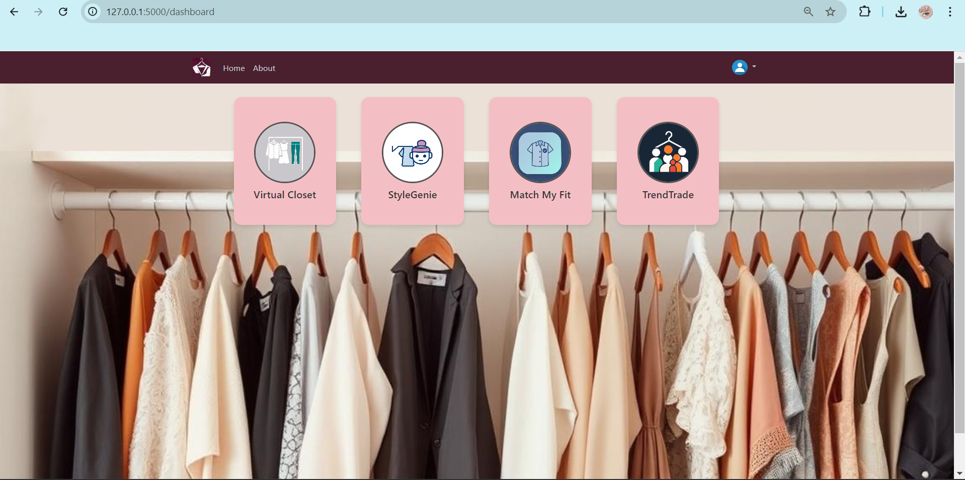 Dressly project preview